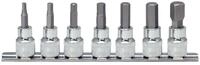 KS Tools Bit-Set CHROMEplus, 7-St., 1/4" Stecknuss-Satz Innensechskant, 7-teilig