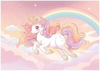 Wallarena Fototapete Regenbogen - Mehrfarbig - Kinder - Vlies - Schlafzimmer,...