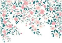 Wallarena Fototapete Blumen H&auml;ngend - Mehrfarbig - Elegant - Vlies -...