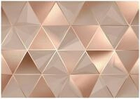 Wallarena Fototapete Fototapete Abstraktion Geometrisch Glamour Beige 400&times;280...