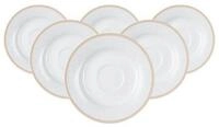 Ritzenhoff & Breker Untertasse Geo Espressountertassen &oslash; 13 cm 6er Set, (6 St)