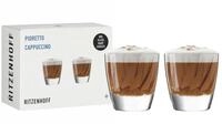 Ritzenhoff Gl&auml;ser-Set Pioretto Cappuccino 2er Set RDT F25, Kristallglas