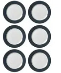 Ritzenhoff & Breker Speiseteller Doppio Speiseteller &oslash; 27 cm 6er Set, (6 St)...