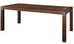 Massivmoebel24 Esstisch AMSTERDAM Mango Massivholz braun (Massivholz zerlegt 60...