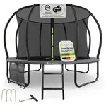 Juskys Gartentrampolin Skybounce, &Oslash; 305 cm, &Oslash; 305 cm, Komplett-Set mit Leiter,
