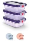 Emsa Frischhaltedose oneClick, Polyprophylen (PP), (Set, 3-tlg), verschlossen mit nur