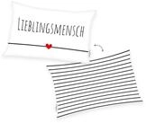 Herding Young Collection Dekokissen Lieblingsmensch Soft-Fleece Kissen Gr. 30 x...