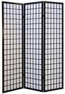 Homestyle4u Paravent Raumteiler Shoj Schwarz Spanische Wand Trennwand...