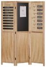 Homestyle4u Paravent Raumteiler Raumtrenner Wochenplaner Holz Sichtschutz Indoor