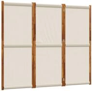 vidaXL Raumteiler 3-tlg. Paravent Hellgrau 210x180 cm, 1-tlg.