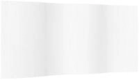 vidaXL Paravent, Raumteiler Wei&szlig; 165x400 cm Bambus