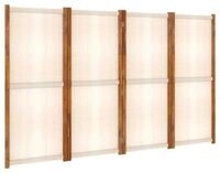 vidaXL Paravent 280 x 180 cm 4-tlg Raumteiler Cremewei&szlig; 280x180 cm Paravent
