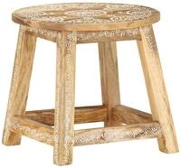 vidaXL Barhocker Hocker Handbemalt 38&times;38&times;35 cm Massivholz