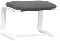 vidaXL Polsterhocker Fu&szlig;hocker Dunkelgrau 51x41x40 cm Stoff (1 St)