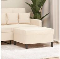 vidaXL Fu&szlig;hocker 70 x 55 x 41 cm Fu&szlig;hocker Creme 70x55x41 cm Samt