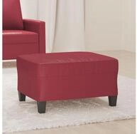 vidaXL Hocker, Fu&szlig;hocker Weinrot 70x55x41 cm Kunstleder