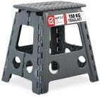 relaxdays Campinghocker 2 x Klapphocker faltbar XL dunkelgrau (Set, 2er Set)