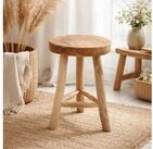 Van der Leeden Blumenhocker Teakholz &Oslash; 30 cm Handmade Naturprodukt Unikat (1...