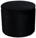 Venture Home Pouf Dunken Pouf, Hocker mit Aufbewahrung &Oslash;51cm Velour (1-St)