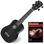 Classic Cantabile Ukulele Sopranukulele (Ukulele, Uke, 15 B&uuml;nde, leichtg&auml;ngige