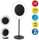 n&auml;ve LED Solarleuchte Solan, Dimmfunktion, USB-Ladefunktion, LED fest integriert,