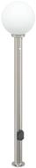 vidaXL Deckenleuchte Pollerleuchte mit Sensor und Steckdose 120 cm Edelstahl IP44