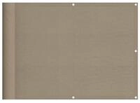 vidaXL Balkonsichtschutz Balkon-Sichtschutz Taupe 75x700 cm 100 %...