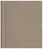 vidaXL Balkonsichtschutz Balkonabdeckung Taupe 120x700 cm 100 % Polyester-Oxford