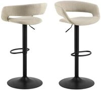 ACTONA GROUP Barhocker Grace (Set, 2 St., 2 stk), Barhocker, Apia sand, Trompete