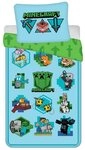 Minecraft Kinderbettw&auml;sche Kuschelige Bettw&auml;sche Baumwolle, 140x200 cm &...