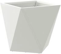 vidaXL Blumentopf Pflanzk&uuml;bel Wei&szlig; 30 x 30 x 30 cm Stahl (1 St)