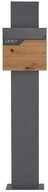 ML-DESIGN Standbriefkasten Briefkasten Postkasten mit Zeitungsfach, inkl....
