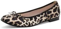 Tamaris Ballerina, Schlupfschuh, Fr&uuml;hlingsschuh, Businessschuh im Animal Look