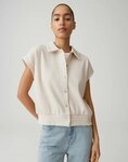 OPUS Sweatshirt Glaya aus Sweatware mit Strick Optik leicht elastischer Stoff,