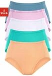 Taillenslip, Damen, Gr. 36, bunt (apricot, mint, wei&szlig;, flieder, hellblau), Piqu&eacute;,