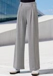 LASCANA Schlupfhose extra Weit mit Bundfalten mit Jacquard Strickmuster oder uni
