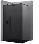doporro Walk-in-Dusche Duschwand f&uuml;r Dusche Duschabtrennung schwarz Profil mit...