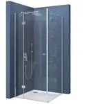 doporro Eckdusche Duschkabine Duschabtrennung ESG-Glas mit NANO H:190cm Ravenna05,