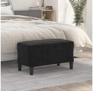 vidaXL Sitzbank 70 x 35 x 41 cm Sitzbank Schwarz 70x35x41 cm Samt
