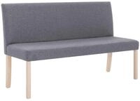 vidaXL Sitzbank, Bank 139,5 cm Hellgrau Polyester
