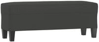 vidaXL Sitzbank Sitzbank Dunkelgrau 100x35x41 cm Mikrofasergewebe