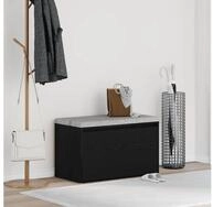 vidaXL Sitzbank, Flurbank Schwarz Eichen-Optik 80 x 40 x 45 cm Holzwerkstoff
