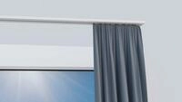 indeko Vorhangschiene Wendeschiene, 1-l&auml;ufig, Aluminium, Innenlaufschiene 1- bis