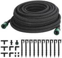 vidaXL Saugschlauch Tropfschlauch Schwarz 0,6" 25 m Gummi, (1 St)