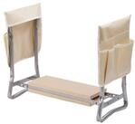 relaxdays Kniebank Gartenarbeit mit Tasche, BxLxH: 60x27.5x50 cm, Beige