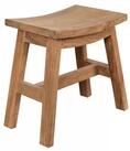 deVries Gartenlounge-Hocker deVries Hocker "MAIRA" aus Teakholz gebogene Sitzfl&auml;che
