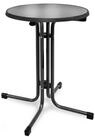Beautissu Bistrotisch Bistrotisch Bistroni &Oslash;60xH70cm Schwarz, Campingtisch