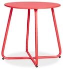 Homestyle4u Beistelltisch Gartentisch Rund Metall Balkontisch Tisch Kaffeetisch 45