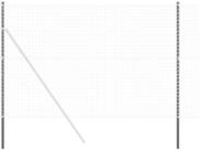 vidaXL Zaunpfosten Zaunpfosten 2 pcs Grau Pulverbeschichteter Stahl, (2-St)
