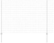 vidaXL Gartenzaun Geschwei&szlig;ter Drahtzaun 10 x 1,5 m (B x H) Feuerverzinkter...